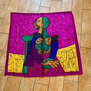 Vintage Picasso Art Inspired Square Scarf